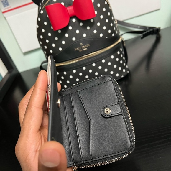 disney x kate spade new york minnie mouse backpack and wallet Polka Dot - Picture 13 of 14